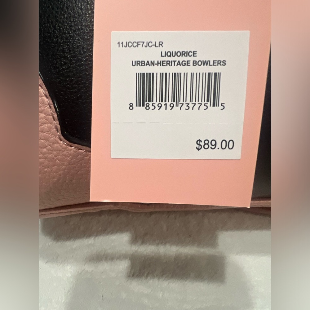 Juicy Couture Urban Heritage Bowler Bag – Pink & Black Logo Satchel NWT - Picture 9 of 9